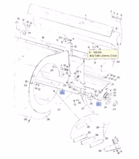 Arbre variateur des vents caisson de nettoyage 80428065 | New Holland