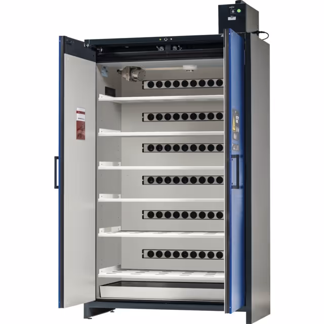 Armoire d'entreposage et de charge battery store pro ion-classic-90 modele io90 k3 120 cm 6 etageres