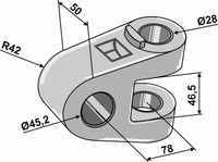 Articulation de rechange Ø45,2