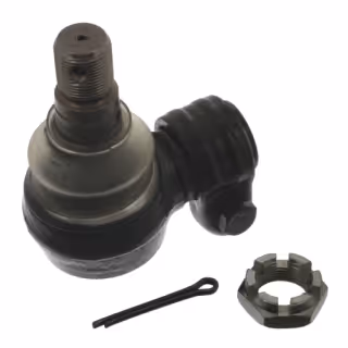 Articulation pour cylindre hydraulique de direction avec écrou crénelé et goupille fendue