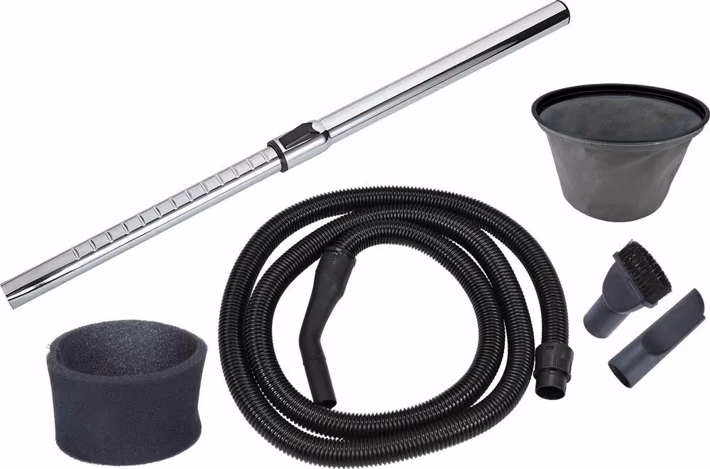 ASPIRATEUR 30L EAU ET POUSSIERES 1200W CUVE INOX - TUYAU 2M