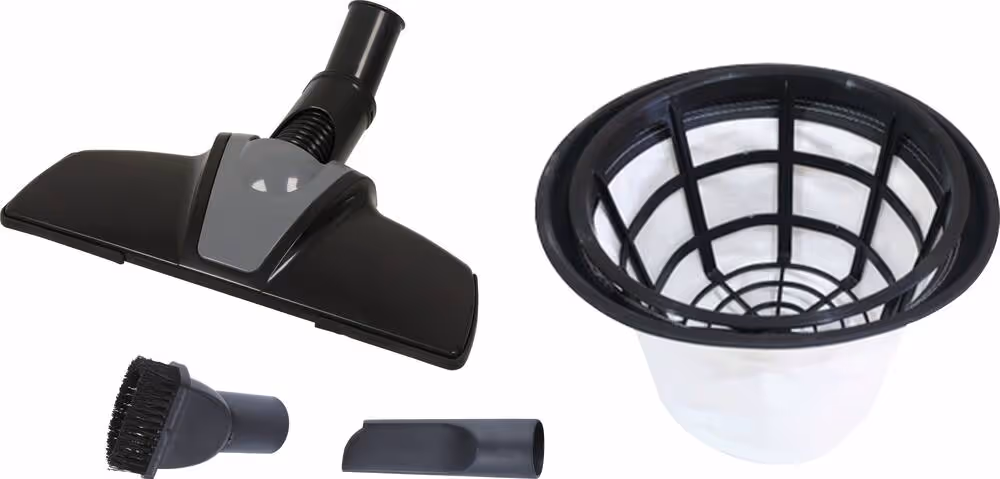 ASPIRATEUR 50L EAU & POUSSIERES 1200W CUVE METAL