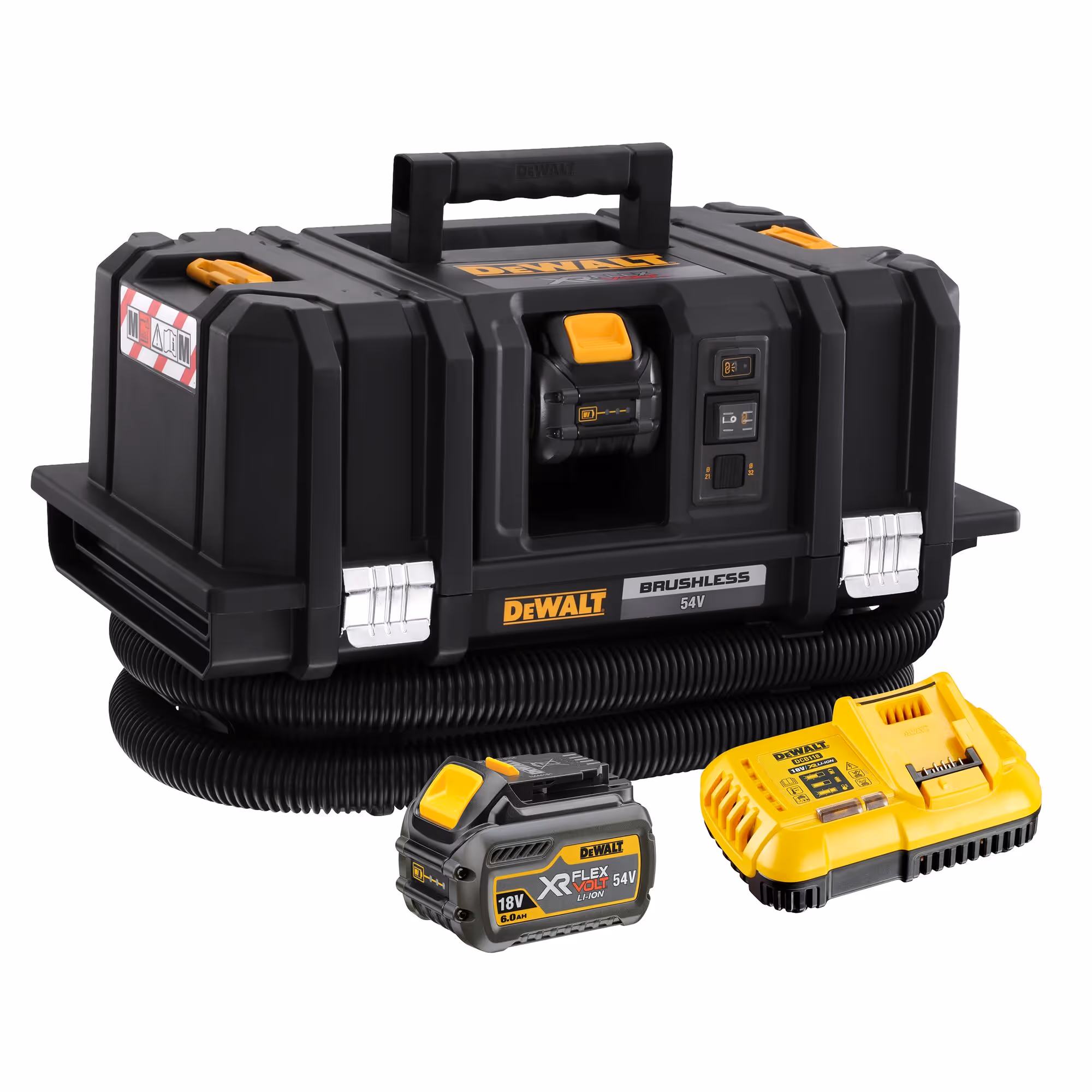 Aspirateur TSTAK XR FLEXVOLT 54V 2Ah Li-Ion Brushless eau et poussières - Classe M