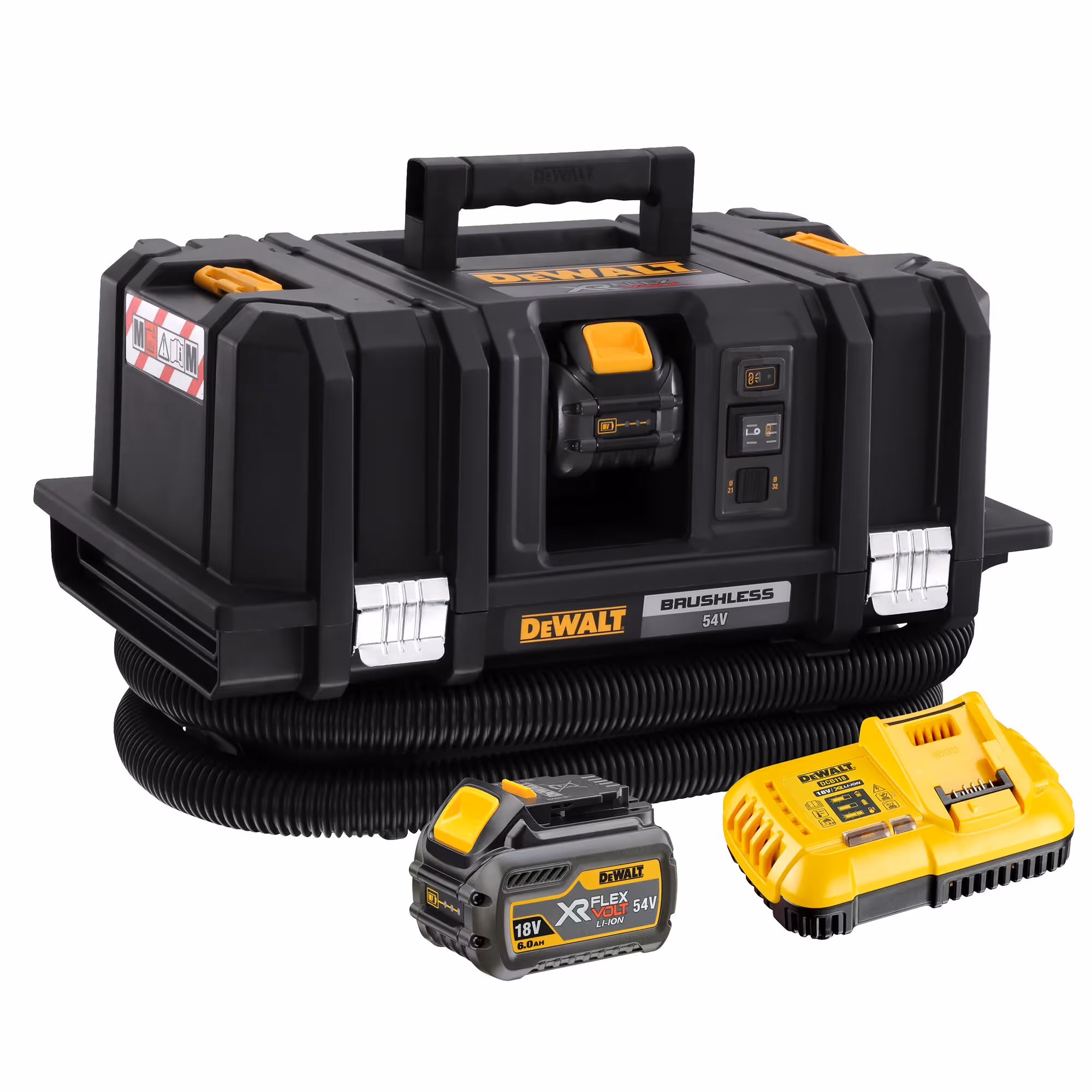 Aspirateur TSTAK XR FLEXVOLT 54V 2Ah Li-Ion Brushless eau et poussières - Classe M