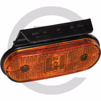 ASPÖCK Feu - SML 24V, Unipoint I LED jaune, 500 mm, support angulaire vers l'avant, raccord P&R, raccord enfichable 2 pôles à l'arrière