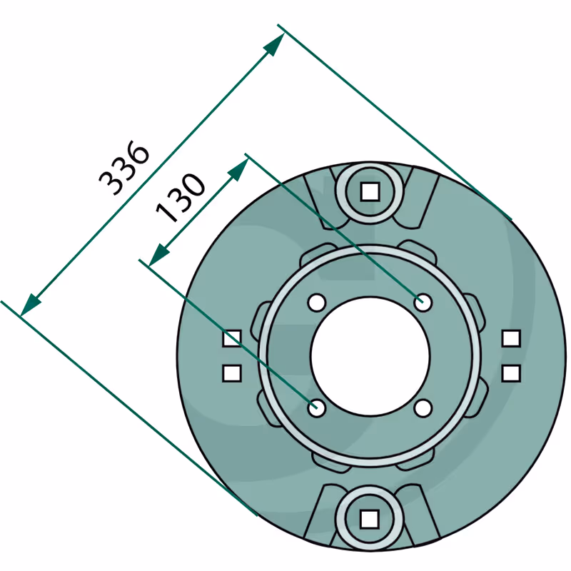 Assiette de faucheuse 336 mm Kverneland KT55652400