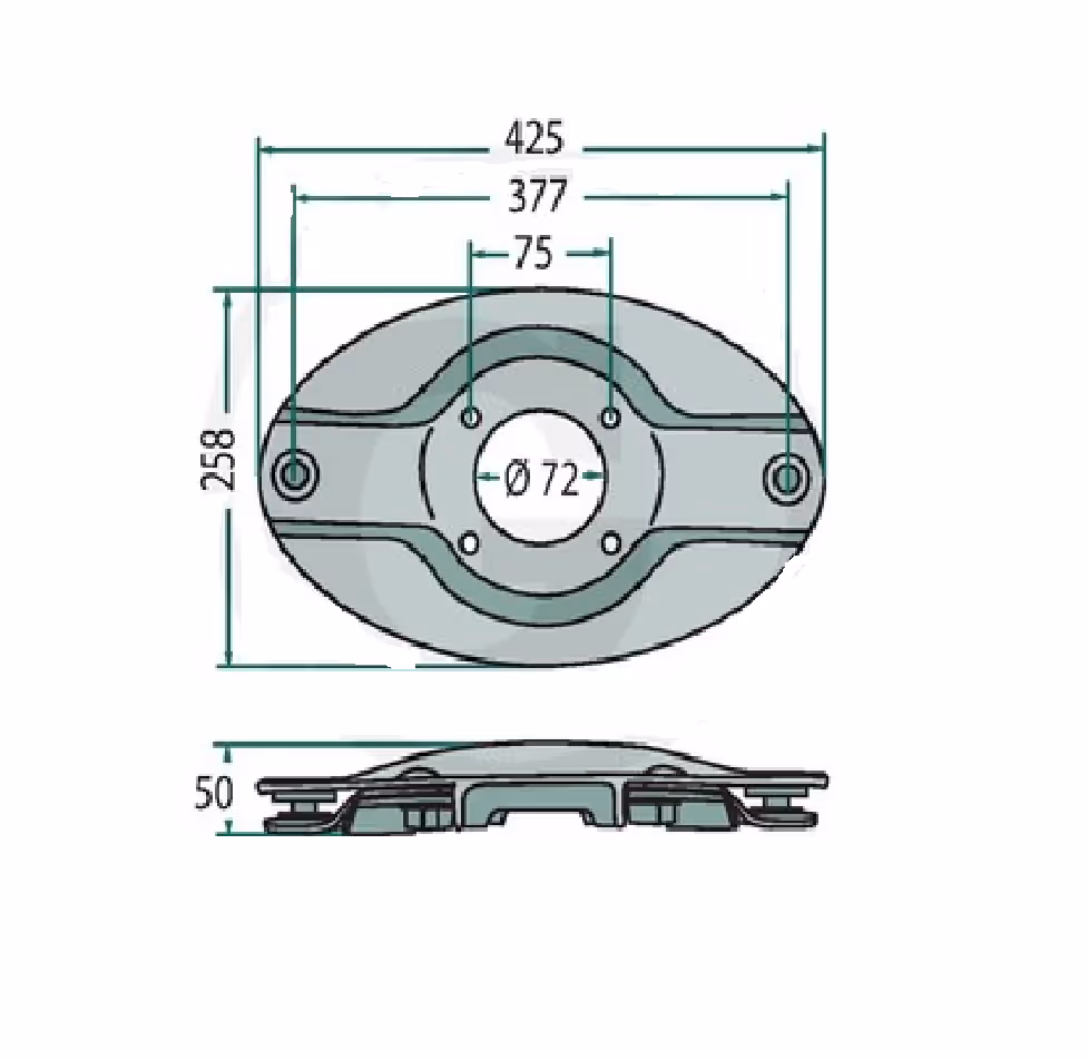 Assiette faucheuse Krone 200310610, 0310610, 2535302 Adaptable