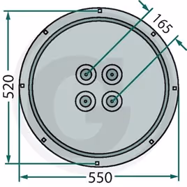 Assiette de support Fella 140311 adaptable