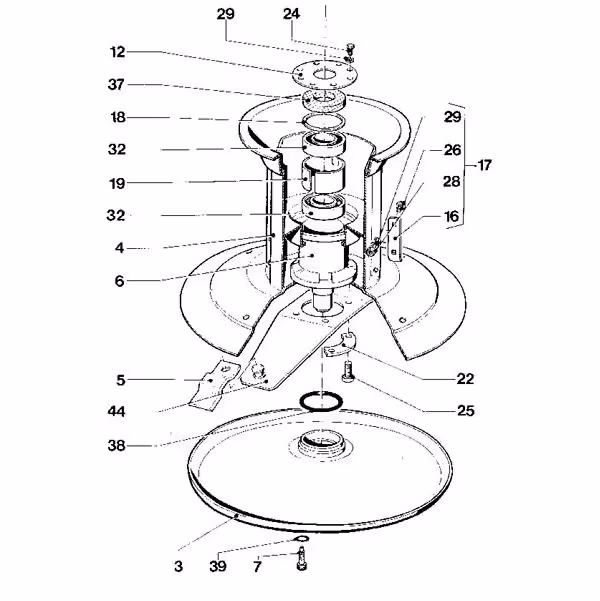 Assiette faucheuse PZ VGCM060 Adaptable