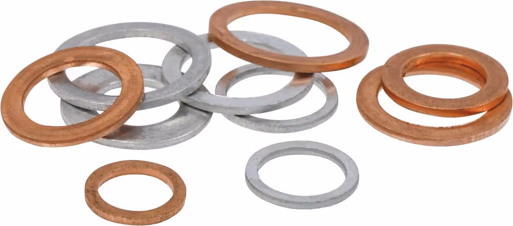 ASSORTIMENT 100 RONDELLES CUIVRE / ALUMINIUM - M10 A M18