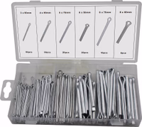 ASSORTIMENT 144 GOUPILLES FENDUES 3 A 8MM - ACIER