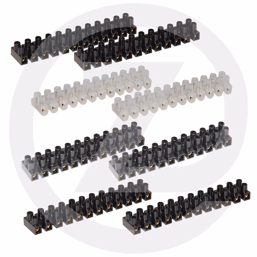 Assortiment barrette de connexion 12 bornes - 2.5/4/6/10 mm² - 8 pcs