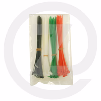 Assortiment colliers de serrage 2.5 x 160 mm - 4 couleurs - 100 pcs