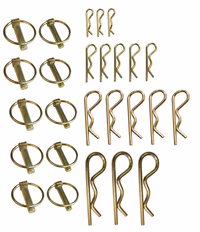 Assortiment de goupilles clips 8 et 11 mm et bêta 3, 4, 5 et 6 mm (x26)