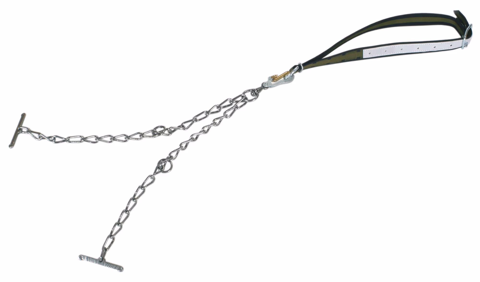 Attache bovins avec collier 130x4 cm chaîne av. virole