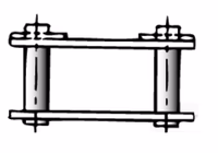 Attache rapide maillon long ASA2040 pas 25.40 mm