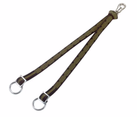 Attache sol double 60cm avec mousqueton