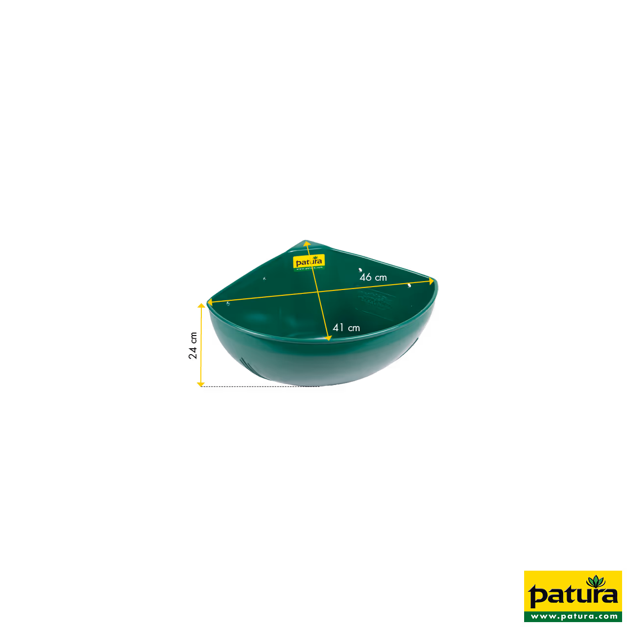 Auge d'angle en plastique, 16 L