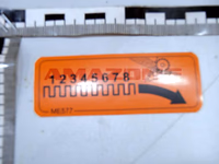 AUTOCOLLANT 1 A 8 - AMAZONE - REF ME577