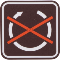 Autocollant, arrêt moteur