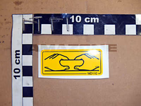 AUTOCOLLANT AVERTISSEMENT - AMAZONE - REF MD110