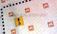 AUTOCOLLANT AVERTISSEMENT CROCHET - AMAZONE - REF MD100