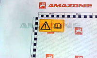 AUTOCOLLANT D'INFORMATIONS - AMAZONE - REF MD211