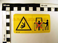 AUTOCOLLANT "DANGER AR.TRACTEUR ... - AMAZONE - REF MD097