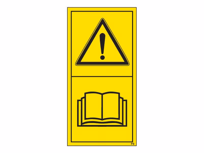 Autocollant "Il faut lire les instructions avant usage" 35C2.47 - Vendu par 10