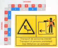 Autocollant Interdiction Transport Marchepied/Passerelle Plan 10226215 Du 21.03.11 