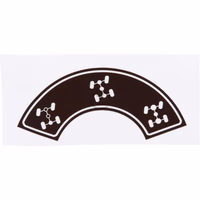 Autocollant, interrupteur à bascule 4RM , brun