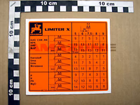 AUTOCOLLANT LIMITER X - AMAZONE - REF ME730
