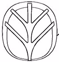 Autocollant logo "New Holland" 87620419