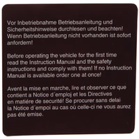 Autocollant, mode d'emploi , brun