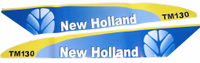 Autocollant New Holland TM130 Set Late Type White 82039457 | Ford