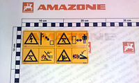 AUTOCOLLANT RISQUE BLESSURE... - AMAZONE - REF MD194