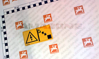 AUTOCOLLANT RISQUE BLESSURE ELECTRI - AMAZONE - REF MD094