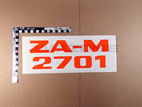 AUTOCOLLANT ZA-M 2700 - AMAZONE - REF MF425