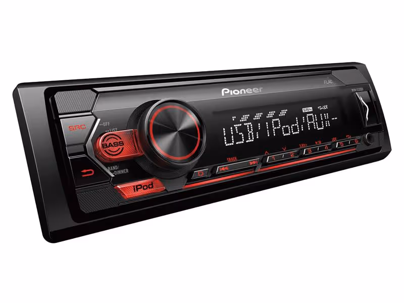 Autoradio - Android | Aux In | iPod-iPhone | Spotify App | USB | Receiver| Châssis court (MVH-S120UI)
