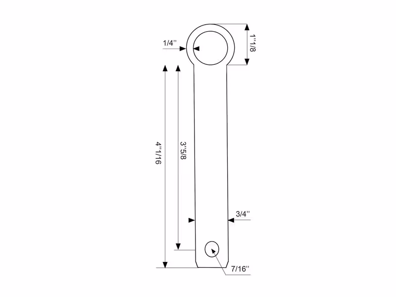 Axe 19x92mm Cat. 1 (Ø19mm) - adaptable sur tracteurs New Holland, Case IH, Fiat - ref 561831