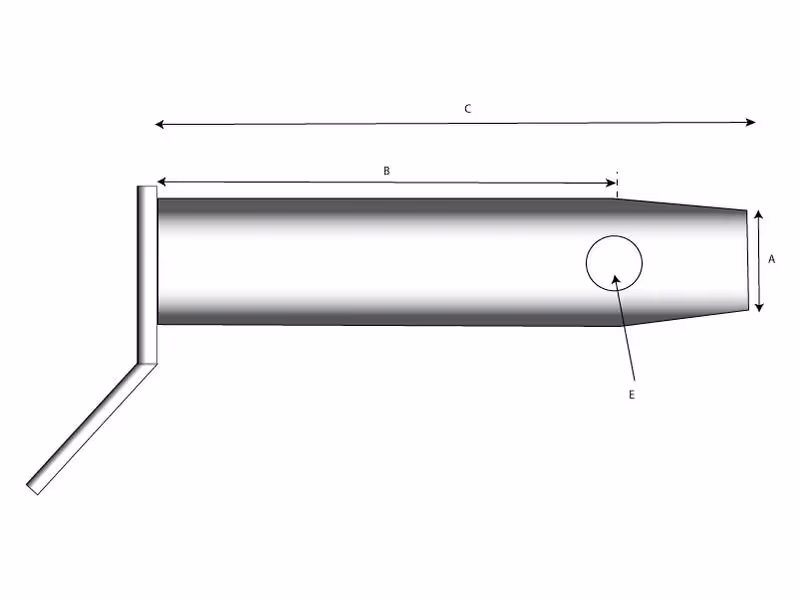 Axe à poignée 25x355mm