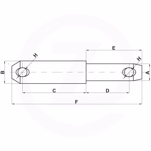 Axe double 22x28