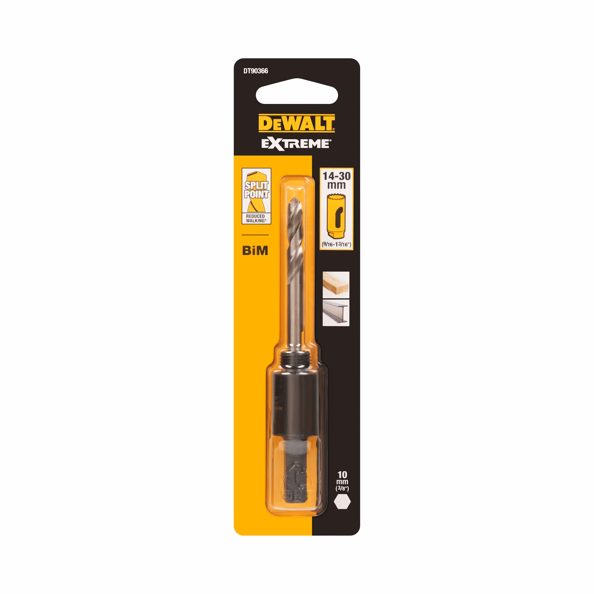 Axe pour scies cloches 14 à 30 mm (mandrins de 6,35 mm) 