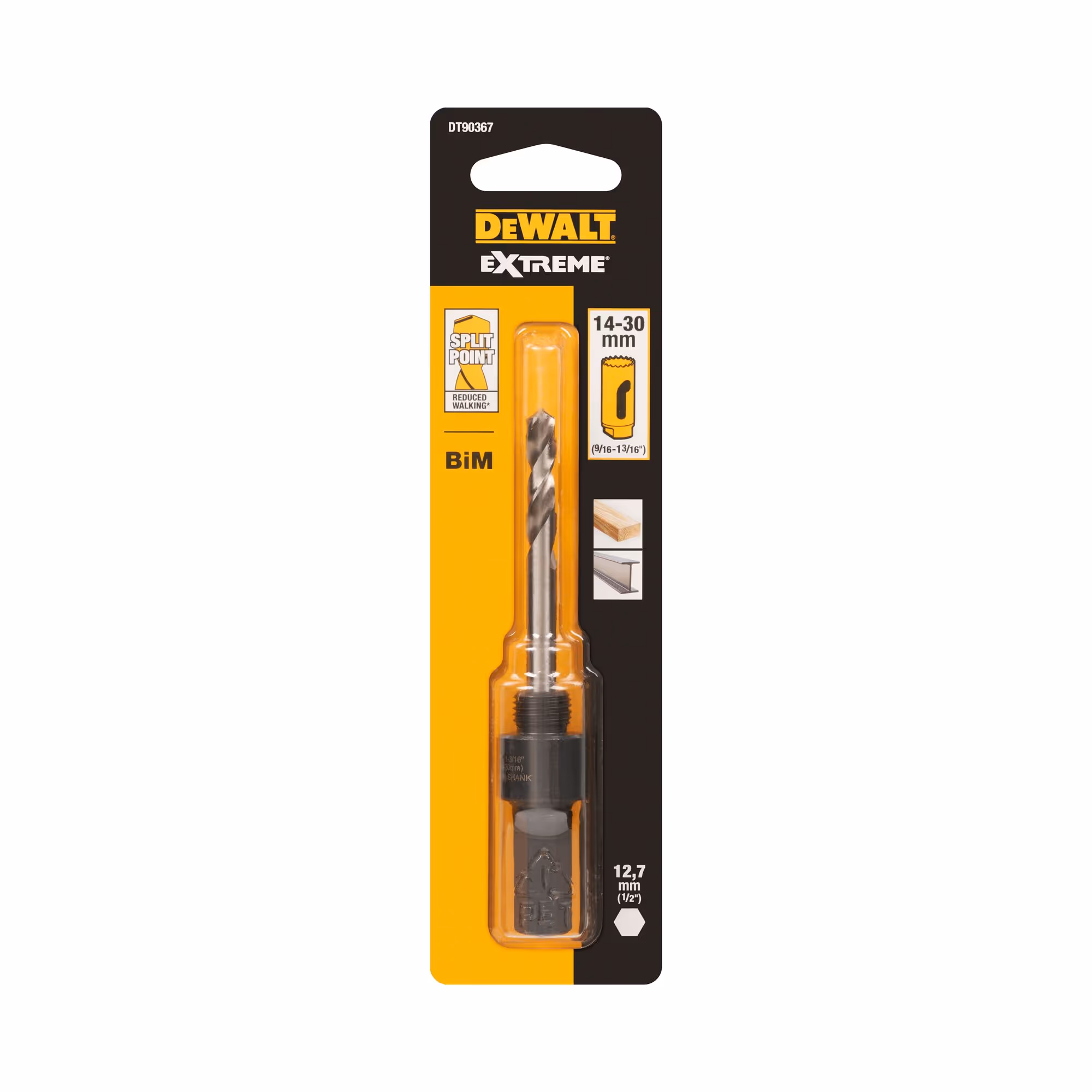 Axe pour scies cloches 14 à 30 mm (mandrins de 13 mm) 