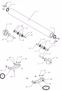 Axe fixe rouleau palpeur SMA 306900 origine
