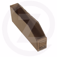 Bac a bec carton 301x51x112-1.3l-brun