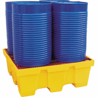 Bac de retention carre 450l caillebotis metal