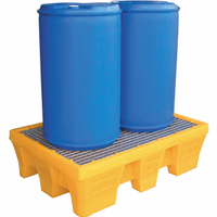 Bac de retention rectangle 240l caillebotis metal