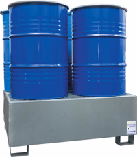 Bac retention galva a froid 4futs 440l 1220x1220x406