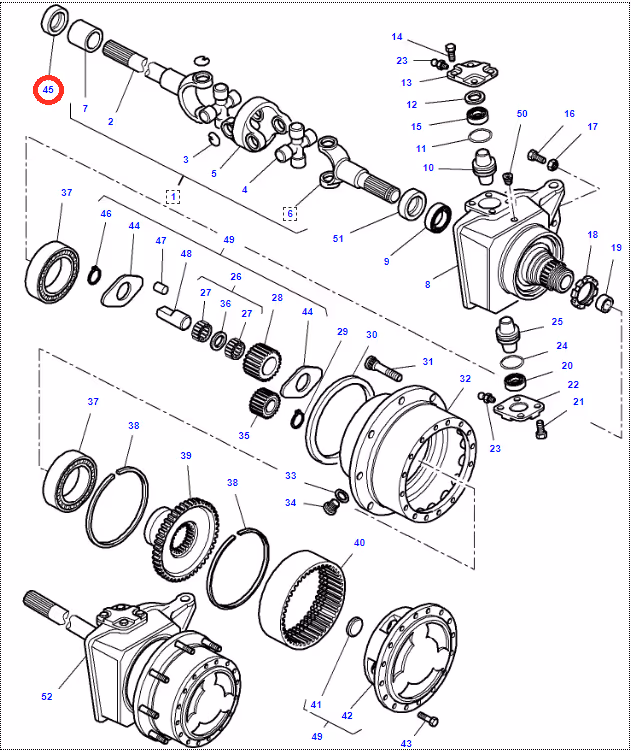 Bague 45x65x25 - 3765756M1 | Massey Ferguson
